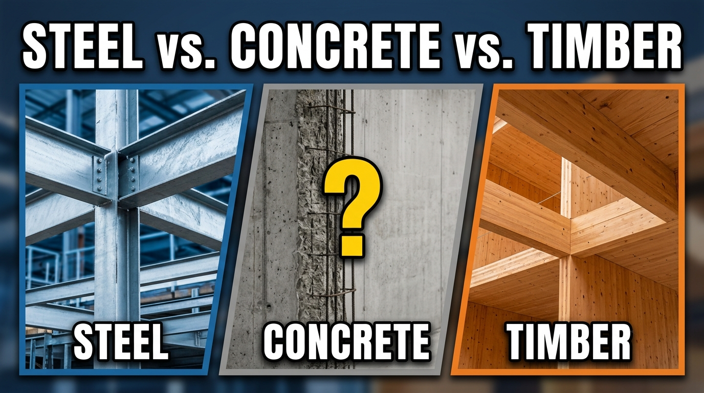 Steel vs. Concrete vs. Timber: Choosing the Right Structural System for Your Build